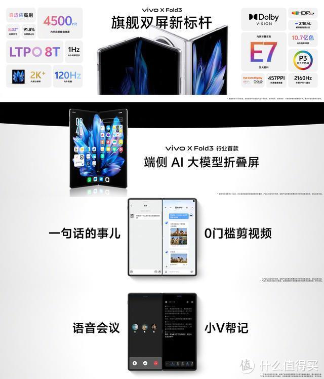 2分钟告诉你：vivo X Fold3和vivo X Fold3 Pro 的区别