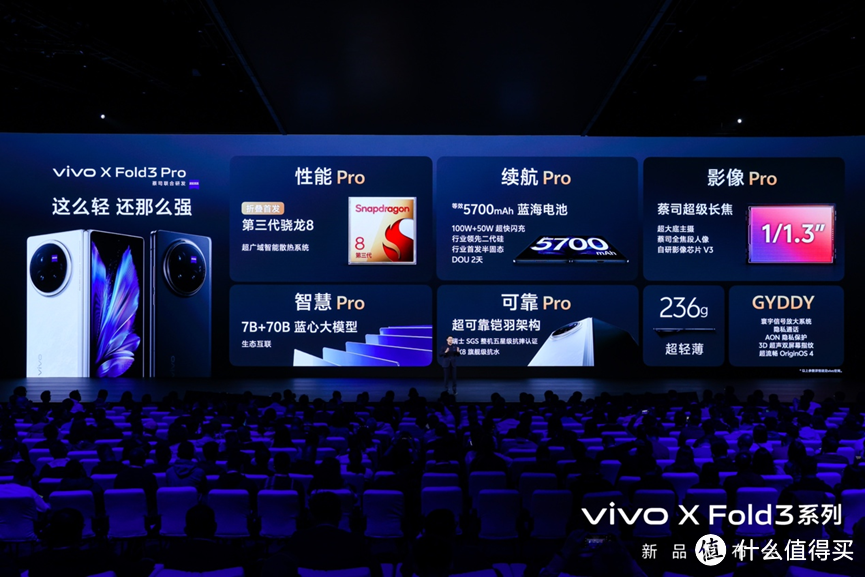 出场即是折叠屏手机的巅峰！vivo X Fold3系列惊艳发布！